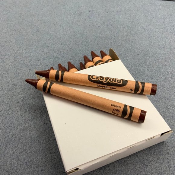 Crayola Crayons Lot of 16 Standard Size Brown Café Brun BTS - Picture 1 of 1